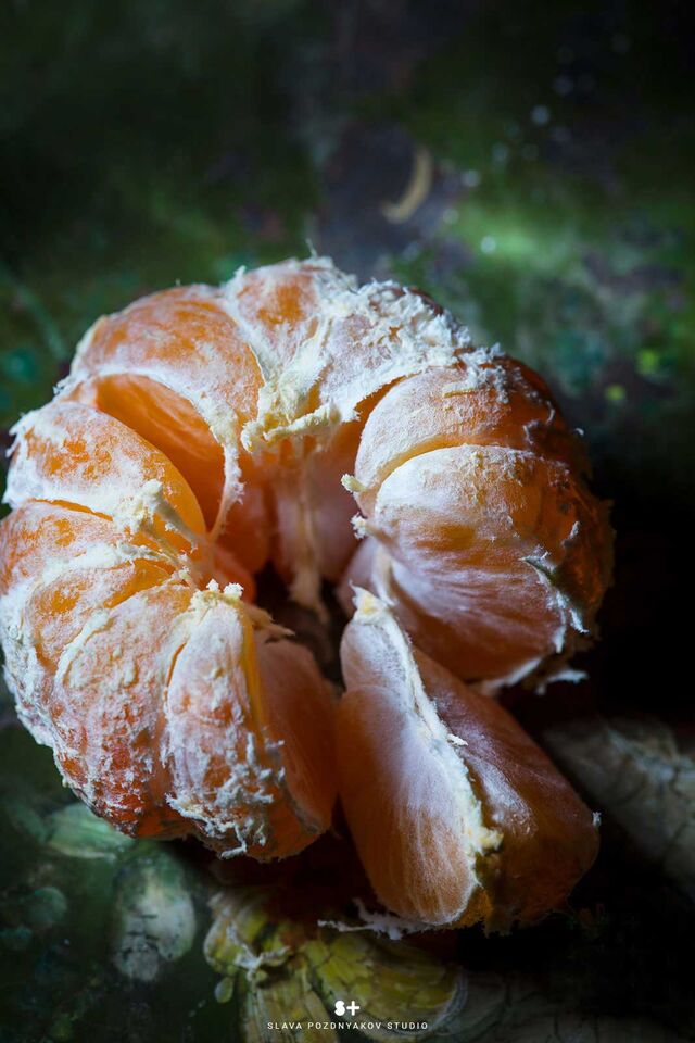 Фотосъемка фруктов, фотосъемка мандарин. Фуд-стилист, фотограф Слава Поздняков.