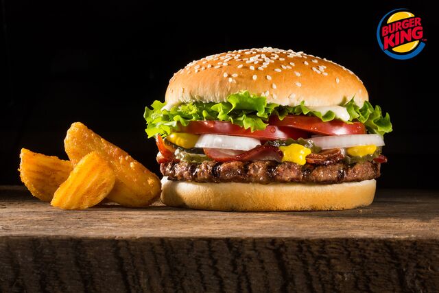 Фотосъемка бургера с картошкой для Burger King