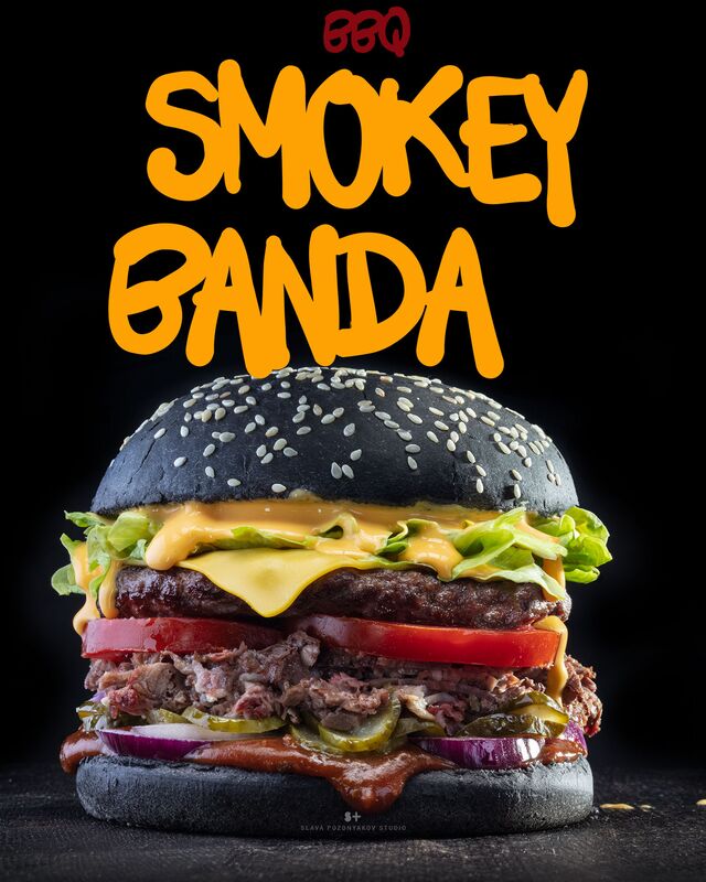 Приготовление, фуд-стайлинг, компоновка, Фотосъемка бургера bbq. Шеф-повар, фуд-стилист и фотограф Слава Поздняков. 